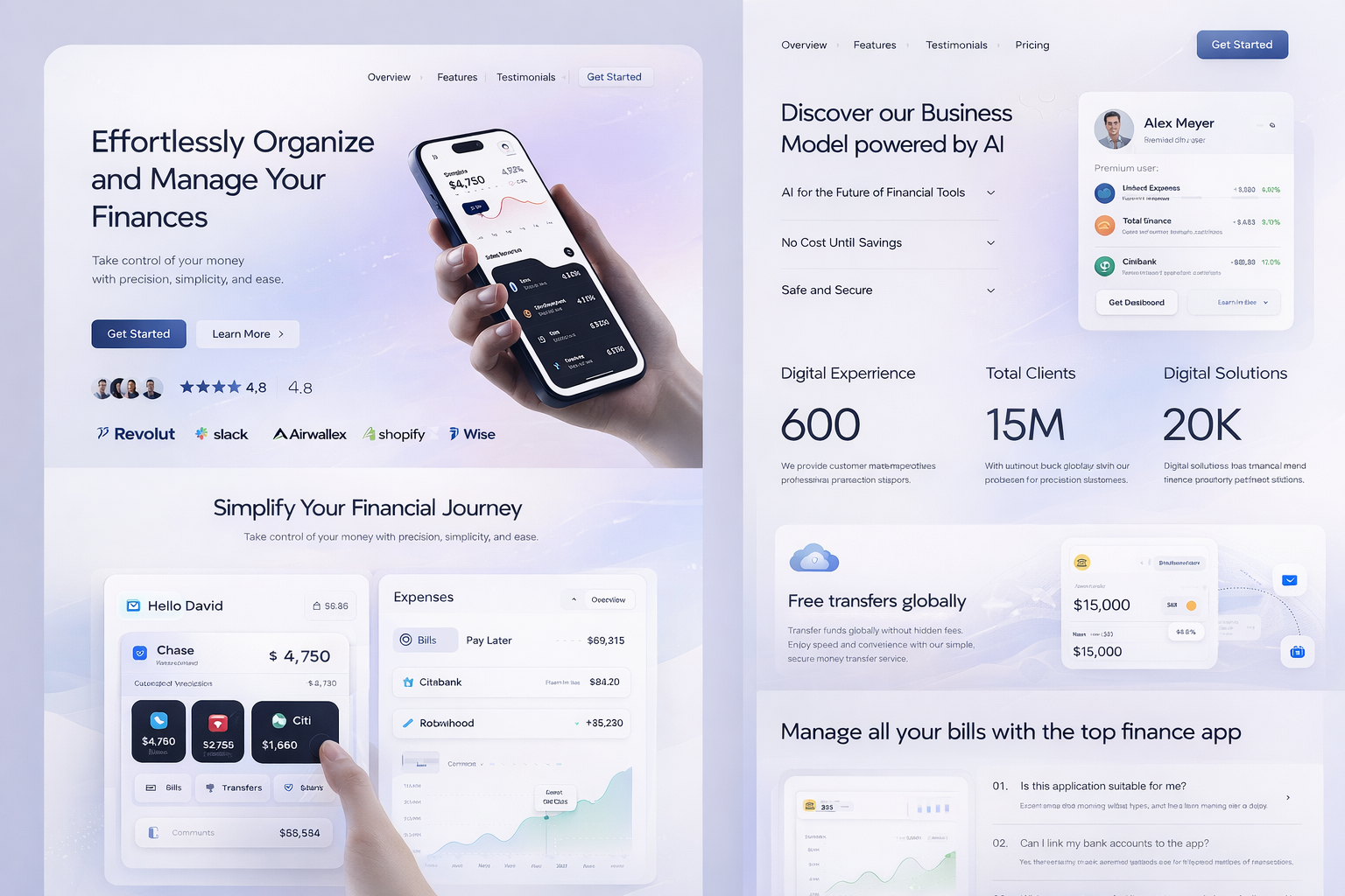 Finance App - Organize & Manage